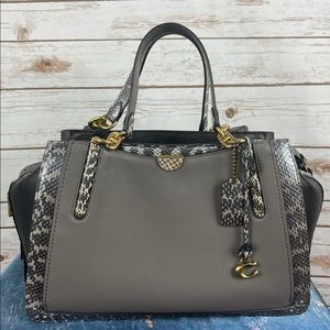 Coach Dreamer Snakeskin Shoulder Bag/Satchel